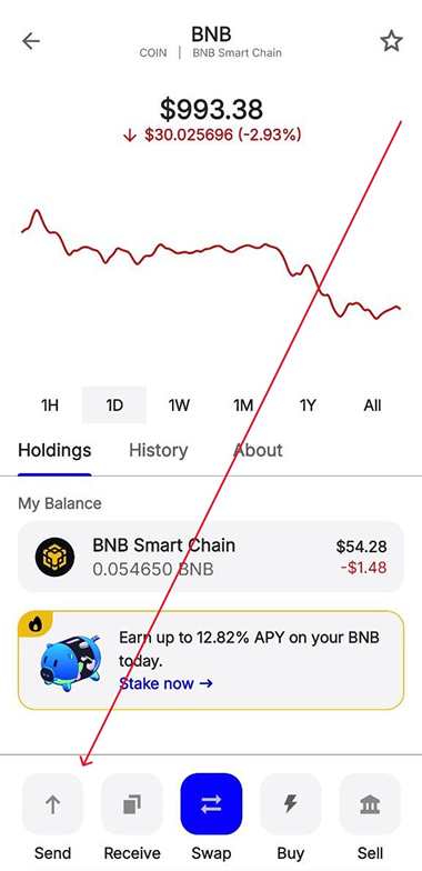 Send from your wallet