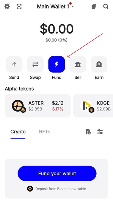 Fund your wallet