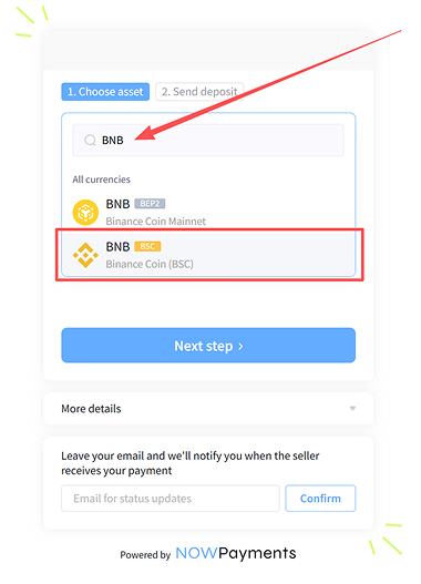 Choose the network